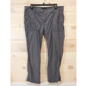 Marmot Hiking Pants Women's size 14 Roll Up Gray Camping Gorpcore Pockets